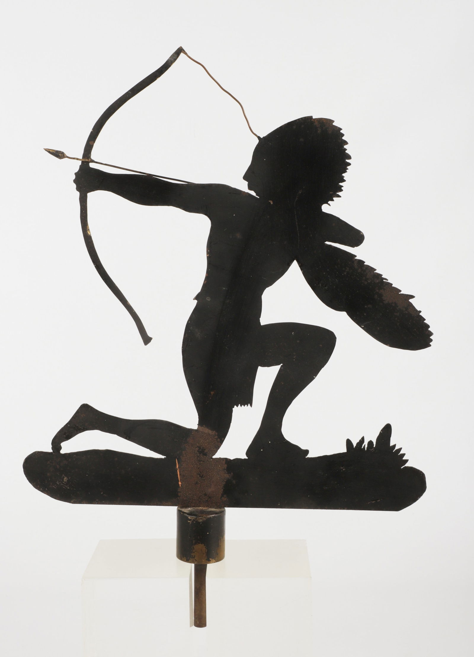 Cut Steel Native American Archer Weathervane (1 of 2)