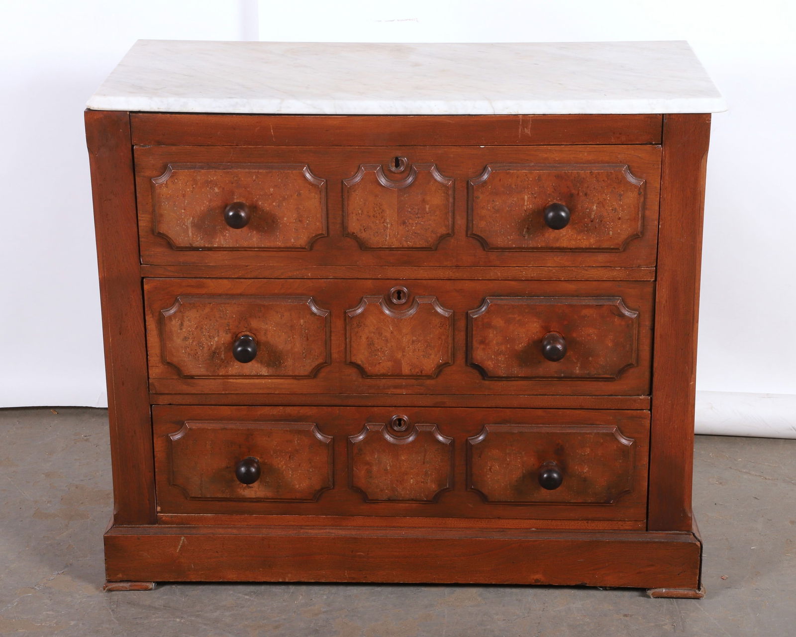 Victorian walnut cottage bureau (1 of 5)