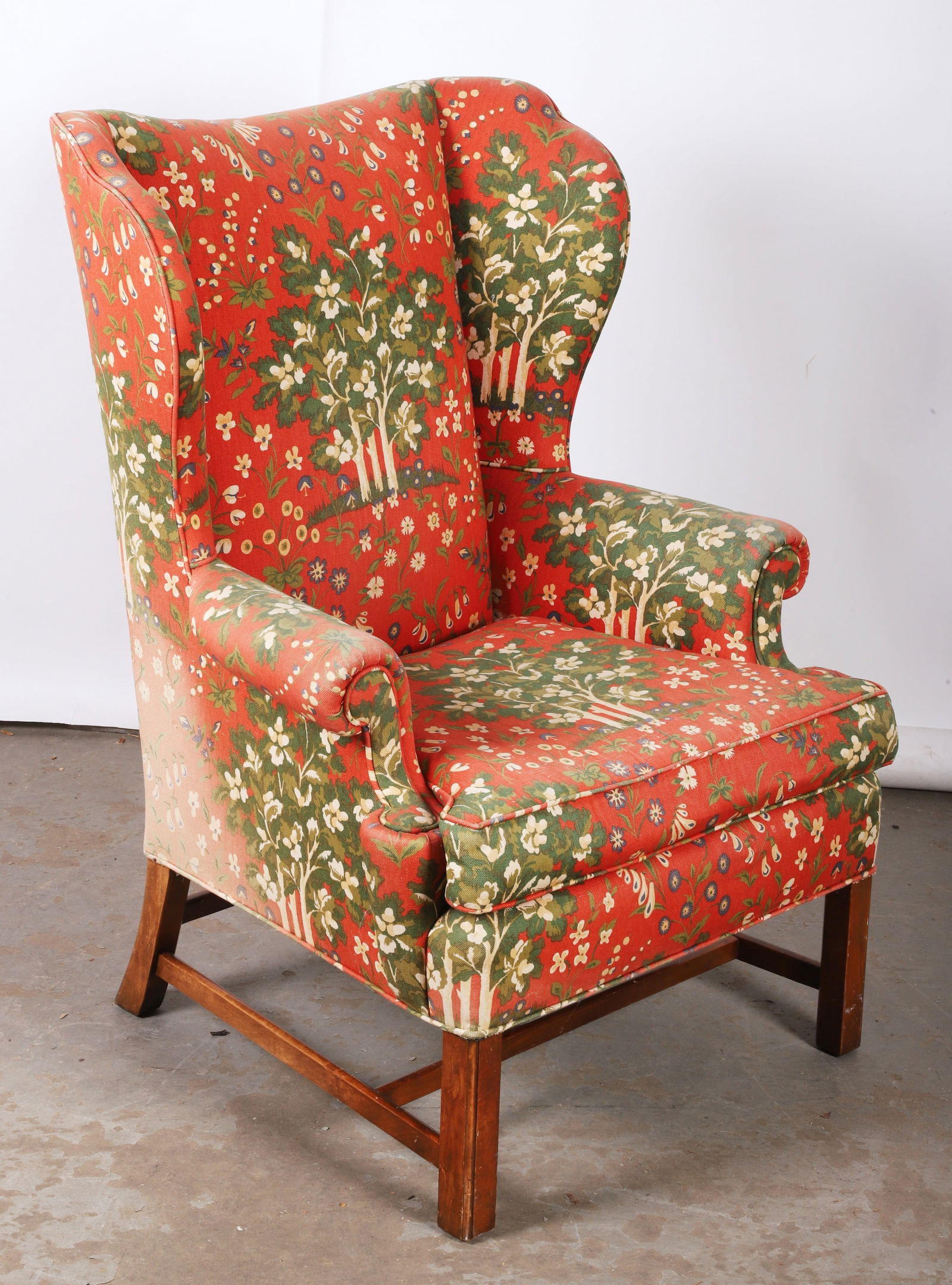 Baker furniture Chippendale style wing chair (1 of 5)