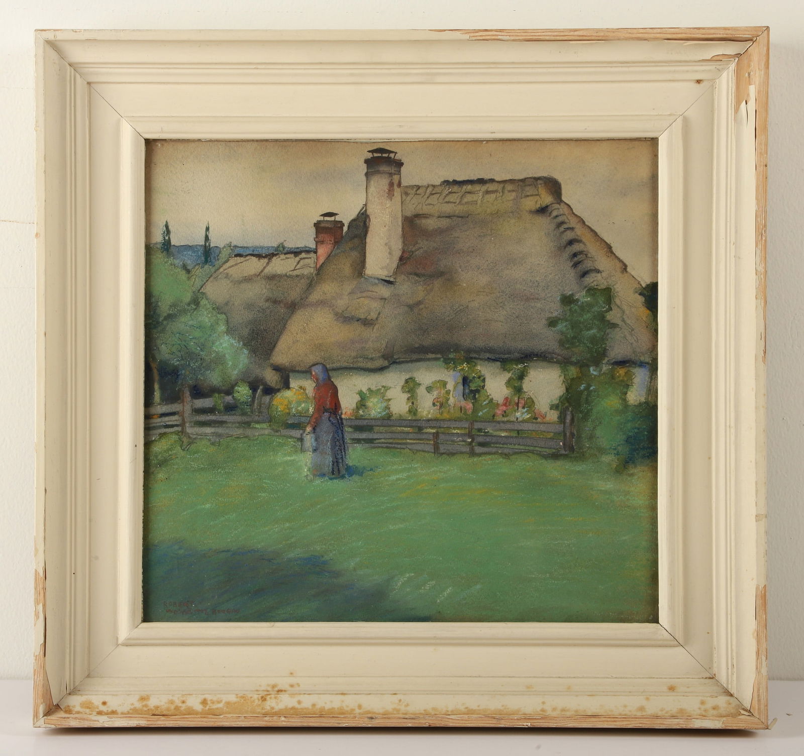 Robert Wosak Painting of Woman in Her Garden (1 of 4)