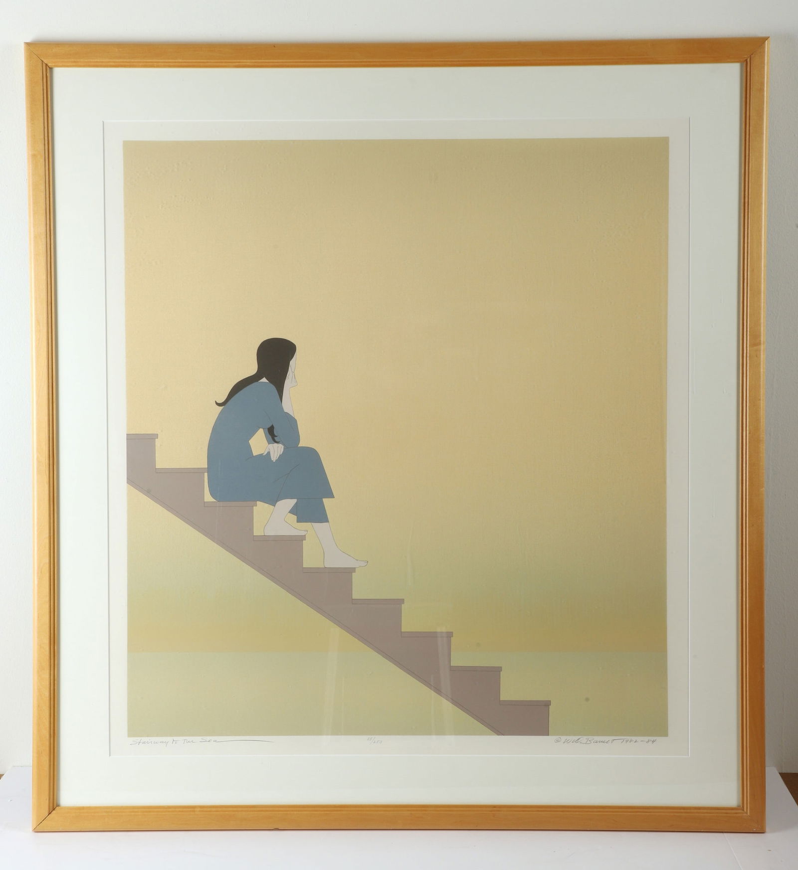 Will Barnet Lithograph "Stairway to the Sea" (1 of 3)