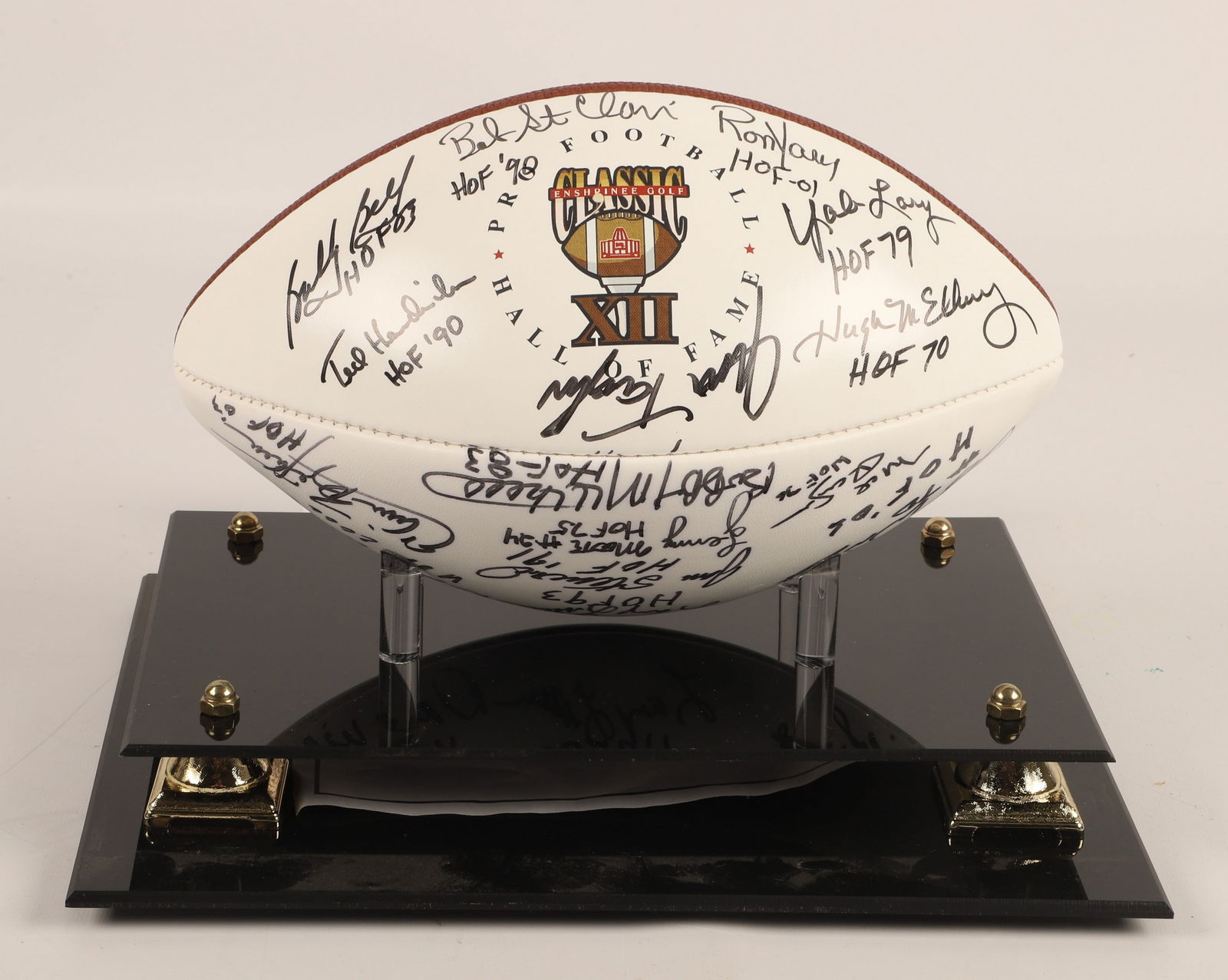 (24) HOF Football Signature Wilson Football (1 of 6)