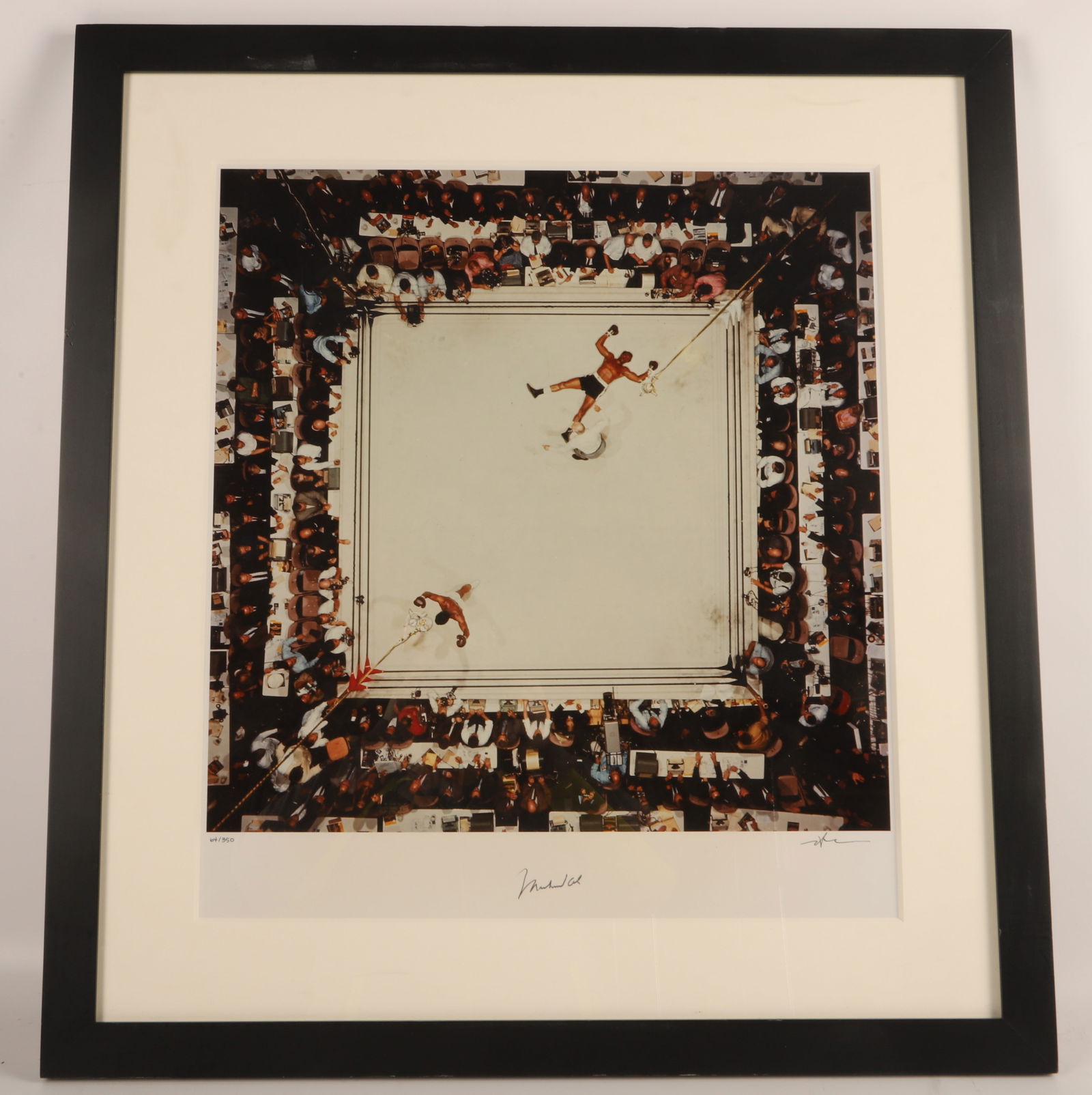 Muhammad Ali Signed Frame 1966 Fight Photo (1 of 6)