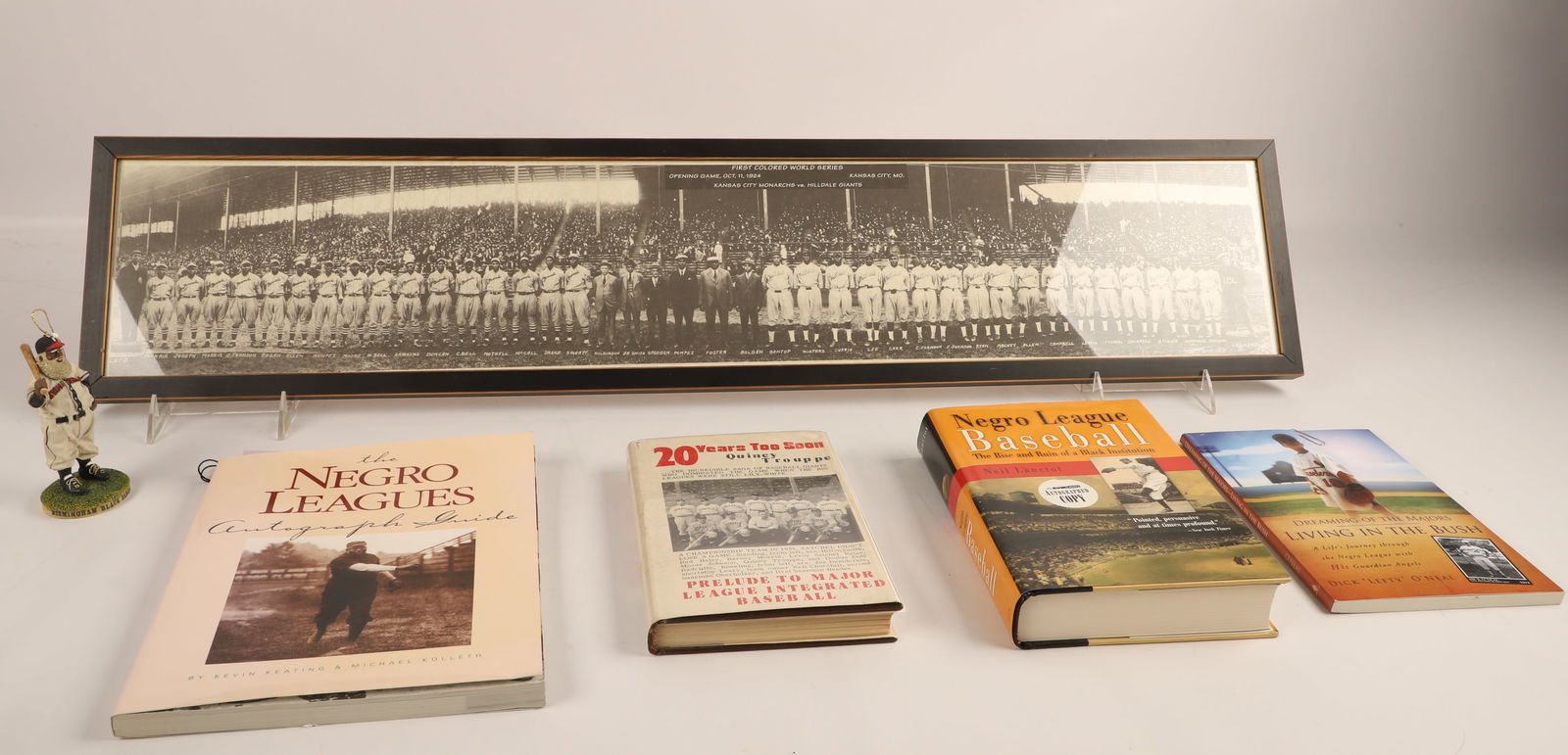 Negro League Lot Signed Book(s), Frame, & More (1 of 20)