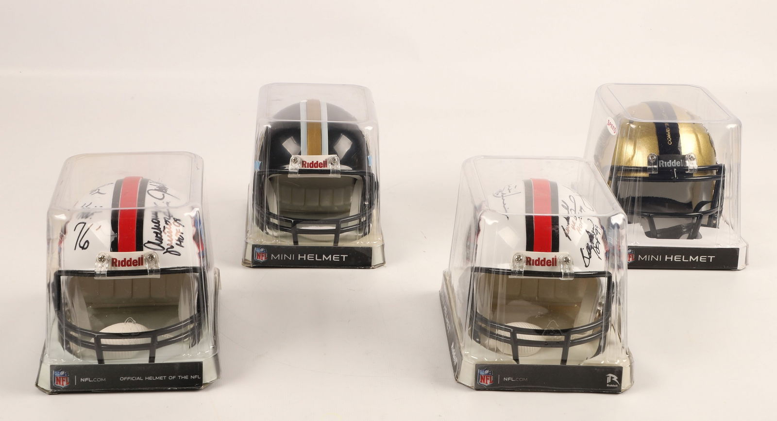 HOF Signed Mini Helmets With Two Unsigned (1 of 13)