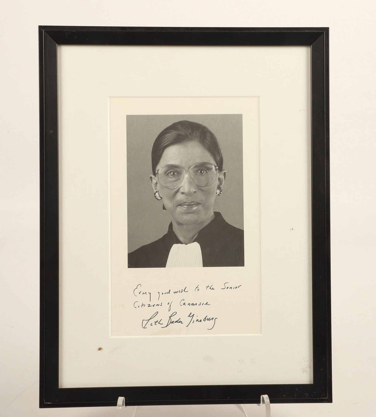 Justice Ruth Bader Ginsburg signed Photo COA (1 of 3)