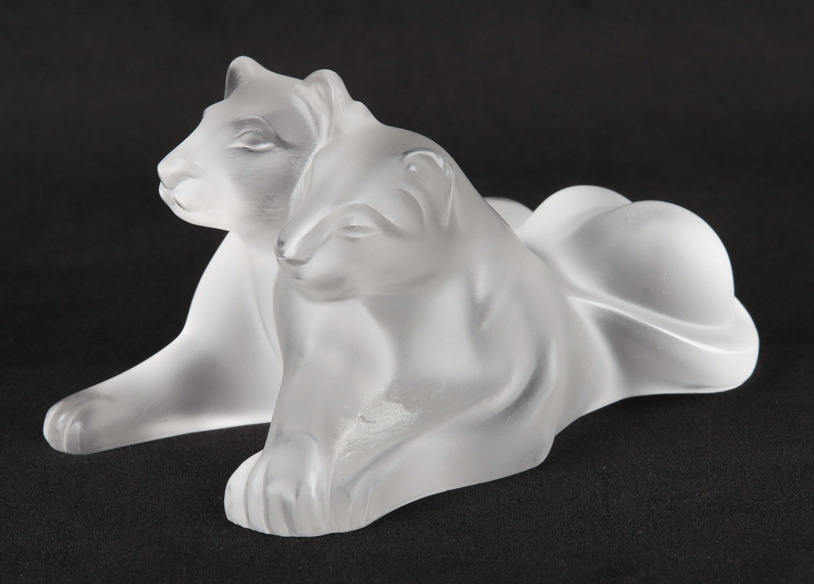 Lalique "Tambwe" crystal lion cubs (1 of 5)