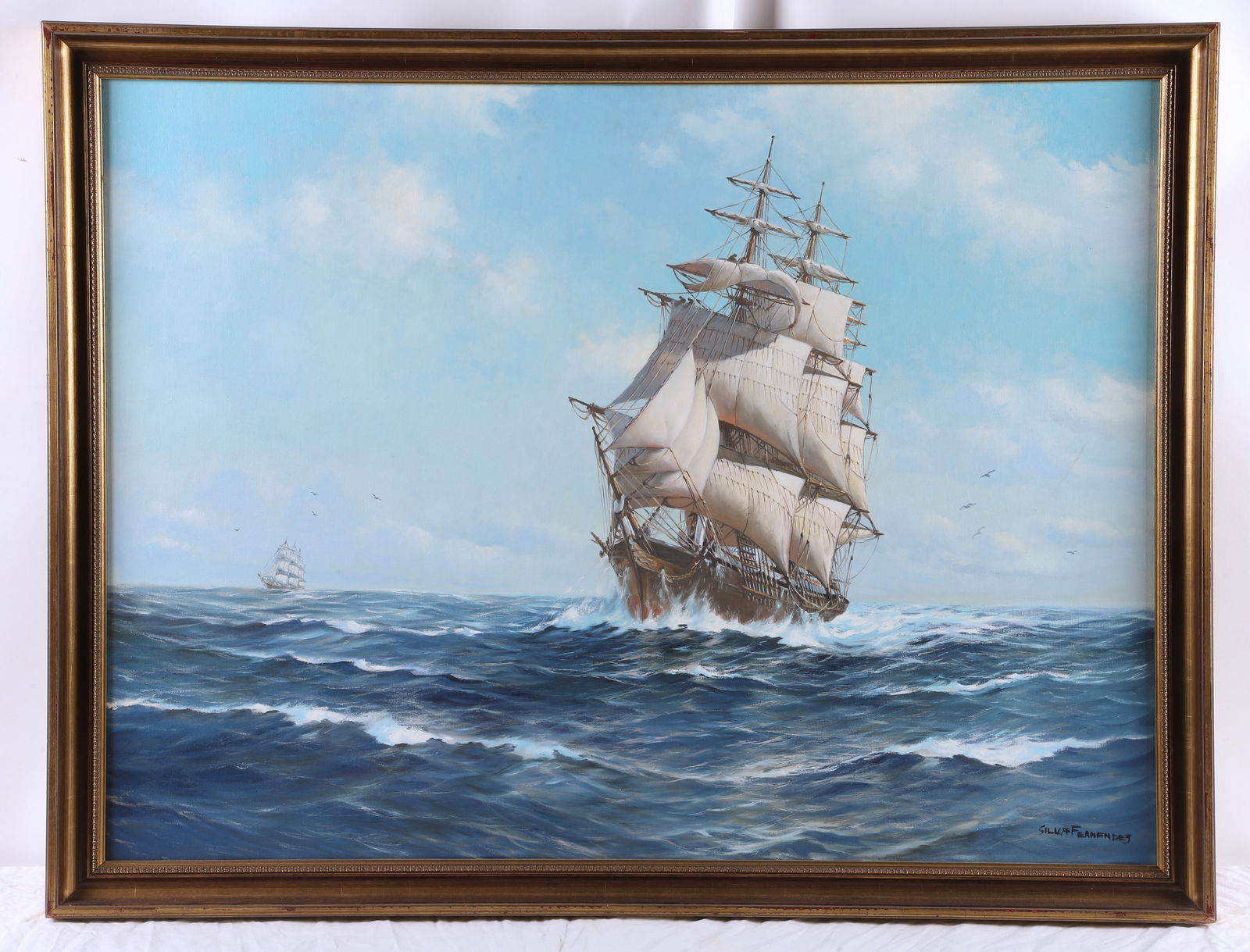 H Silva Fernandes Painting "Clipper Ship" (1 of 5)