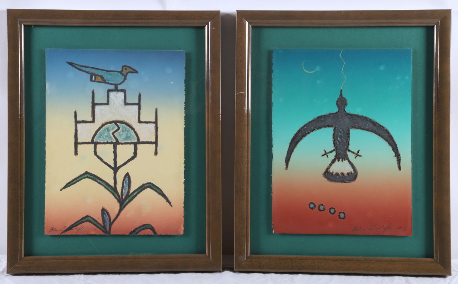 Dan Lomahaftewa (2) Monotypes (1 of 5)