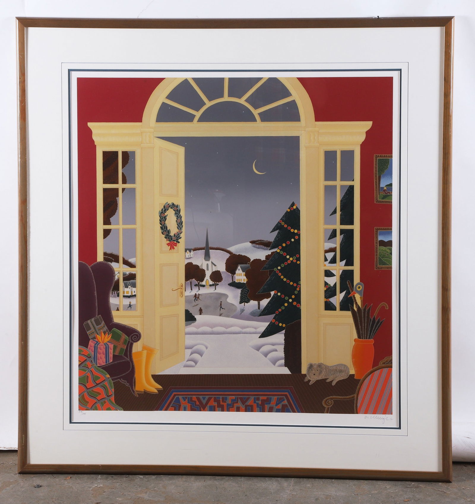 Thomas McKnight "Christmas Eve" Serigraph (1 of 4)