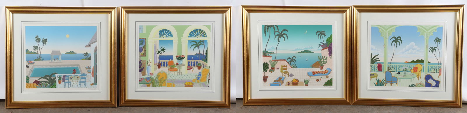 Thomas McKnight "Caribbean Suite (4) Serigraphs (1 of 5)