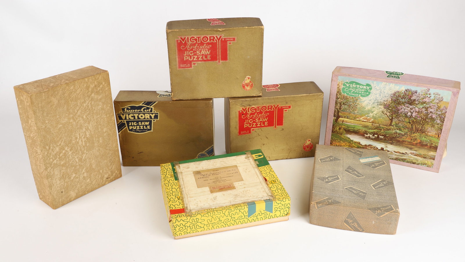 (7) Vintage wooden jigsaw puzzles (1 of 3)