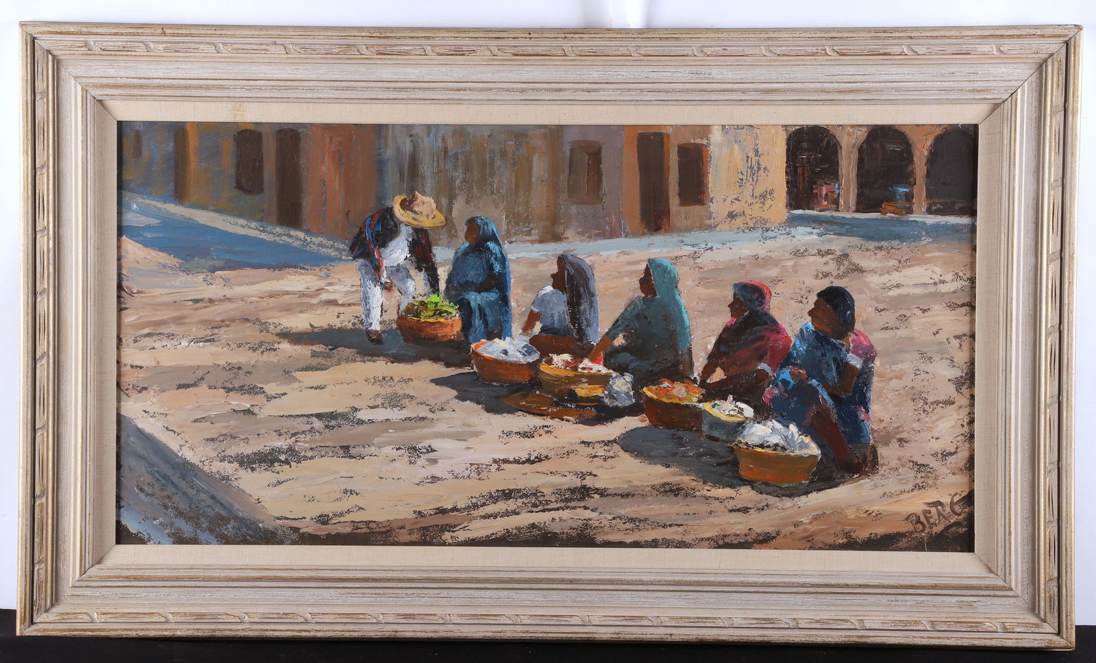 Chester Ellis Berg Painting "Southwestern Market" (1 of 3)