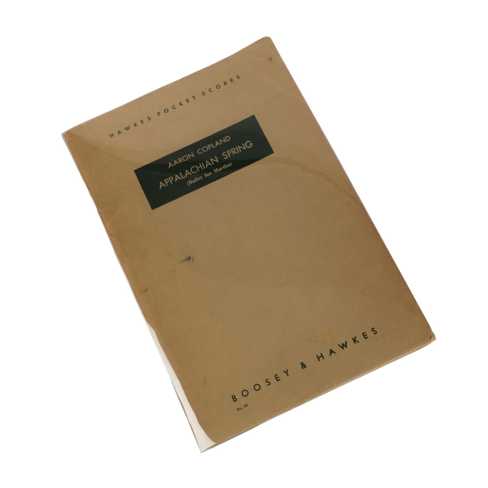 Score for Appalachian Spring, signed by Copland (1 of 4)