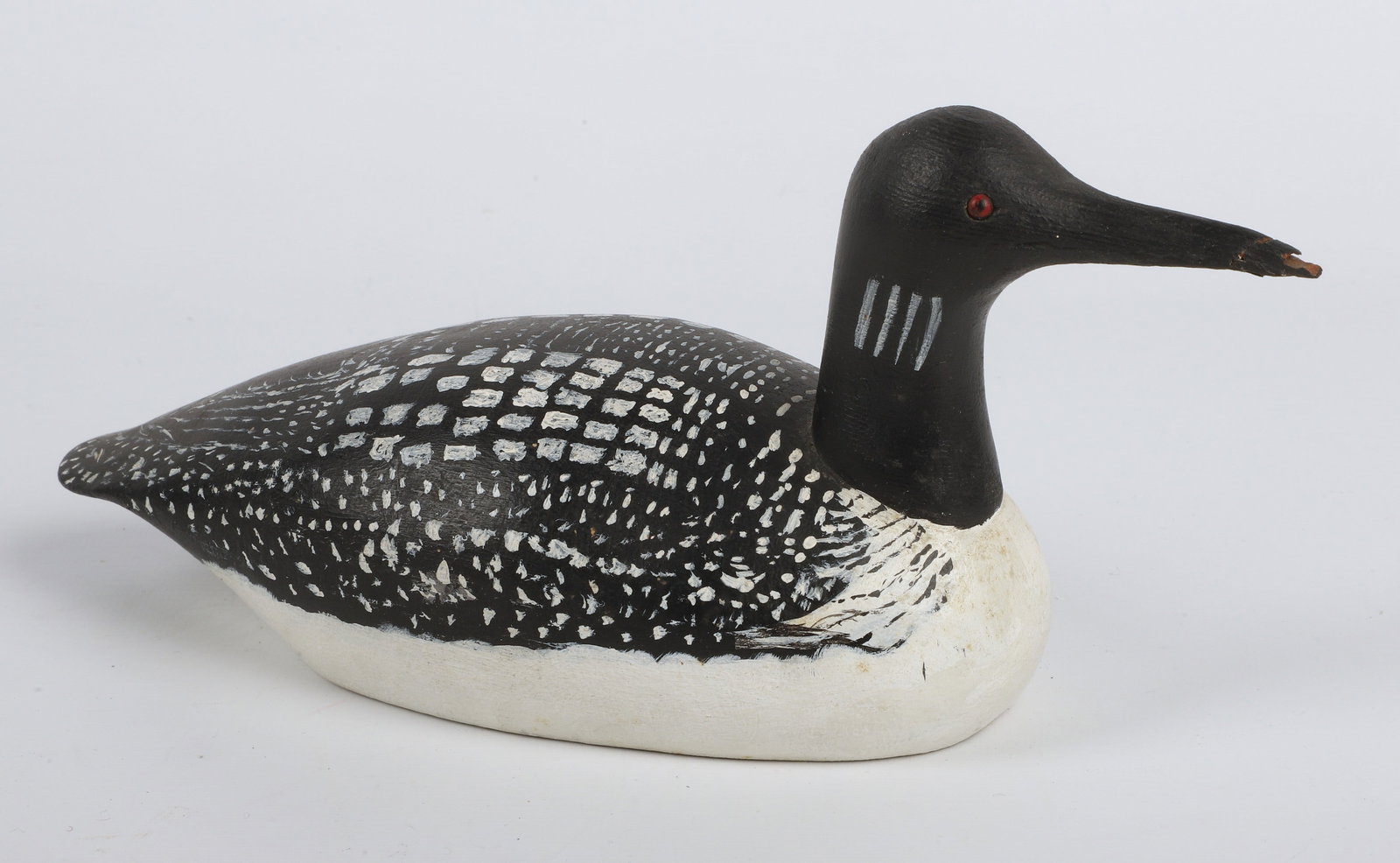 Herb Daisey Jr Loon duck decoy (1 of 4)