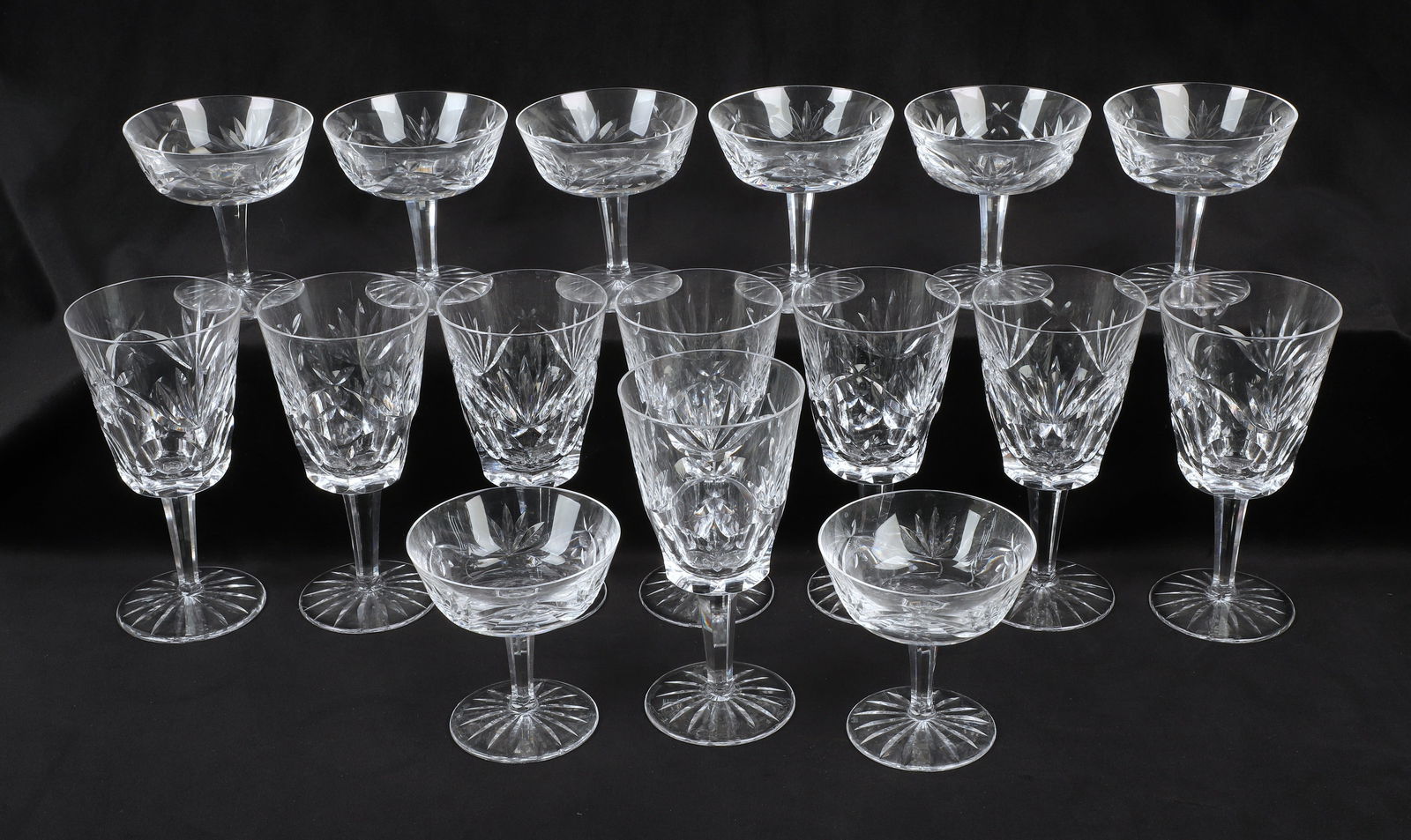 (16) Waterford 'Ashling' pattern glasses (1 of 4)