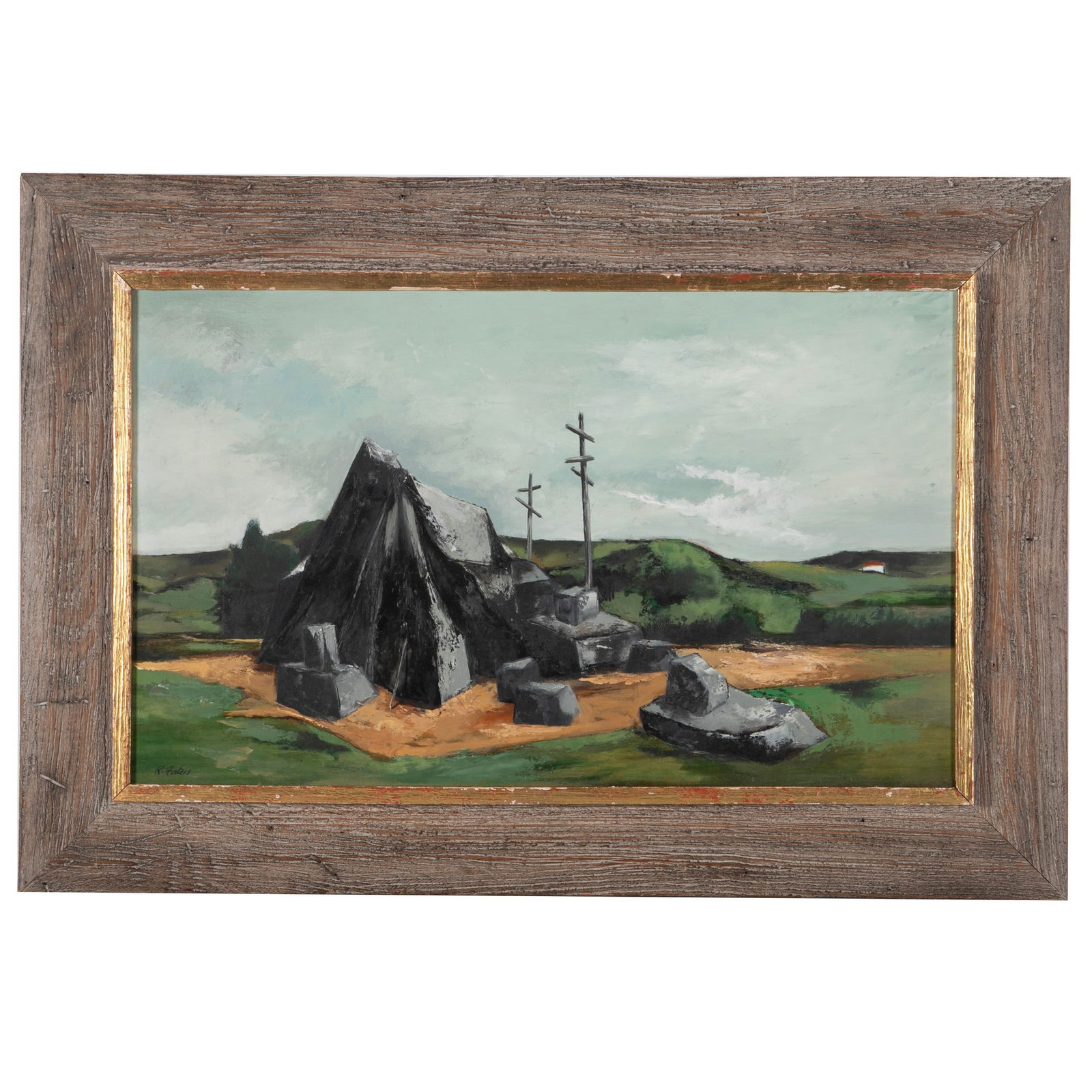 Karl Fortess Landscape Painting "The Rock" (1 of 3)