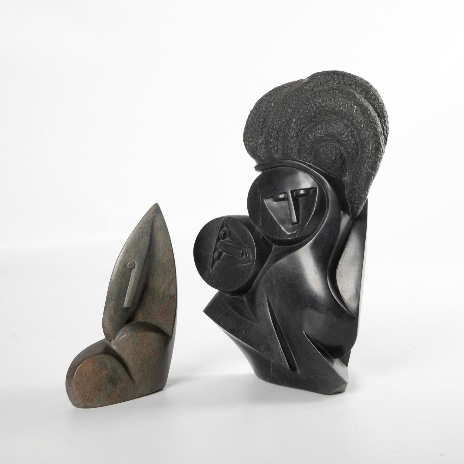 (2) Boniface Mashave African stone sculptures (1 of 6)