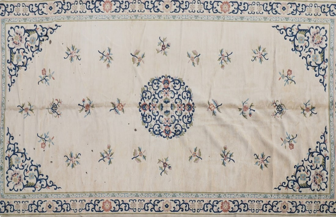 9'1" x 17'5" Chinese Ivory rug, #5005: 9'1" x 17'5" Chinese Ivory rug, #5005