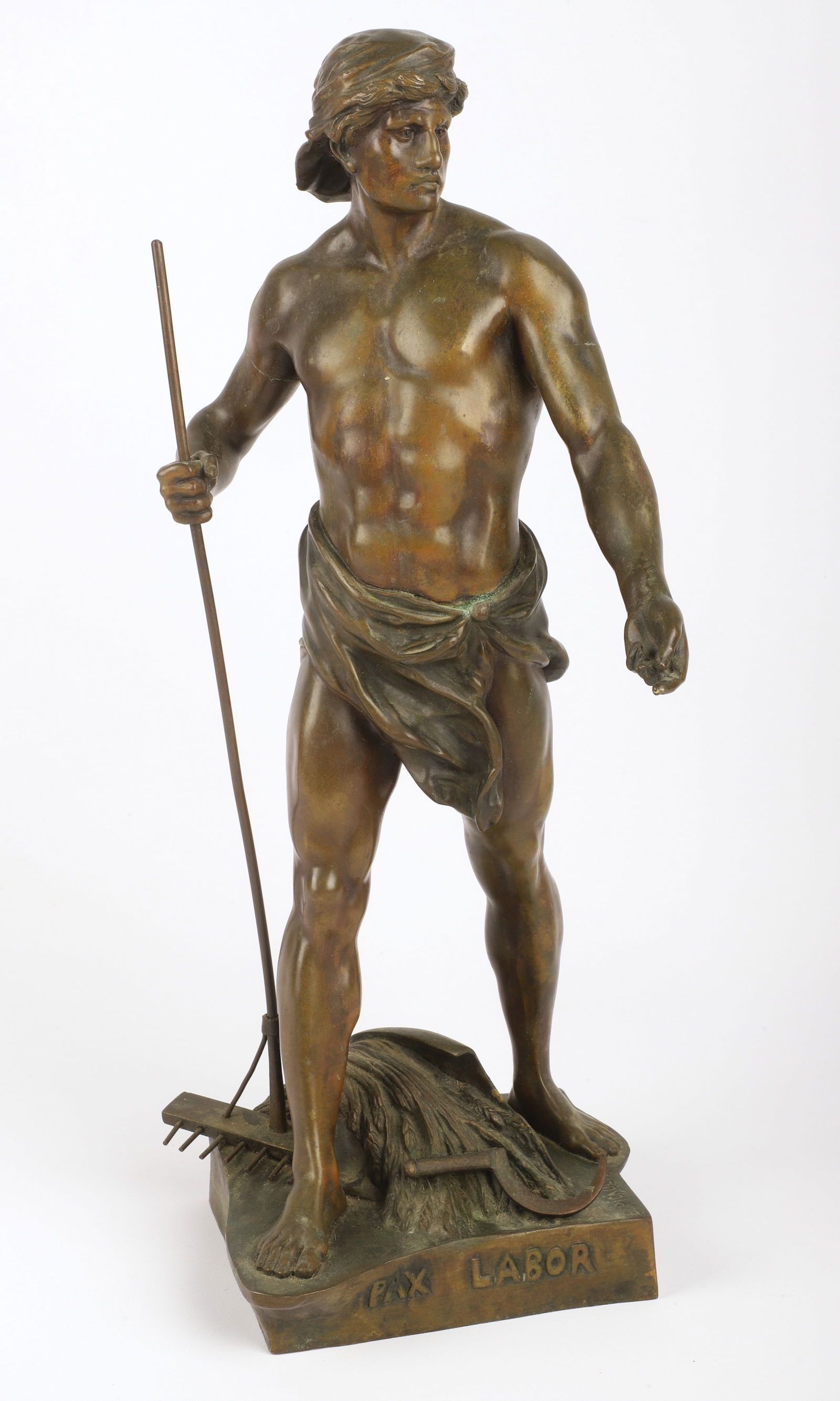 Emile Louis Picault bronze sculpture "Pax Labor" (1 of 6)