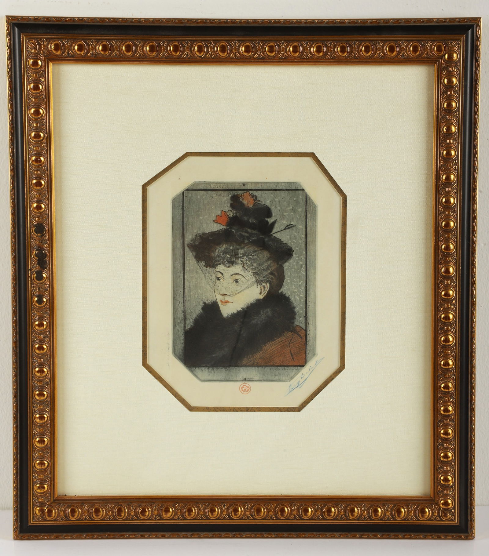 Eugene Delatre "Femme a la Voilette" (1 of 3)