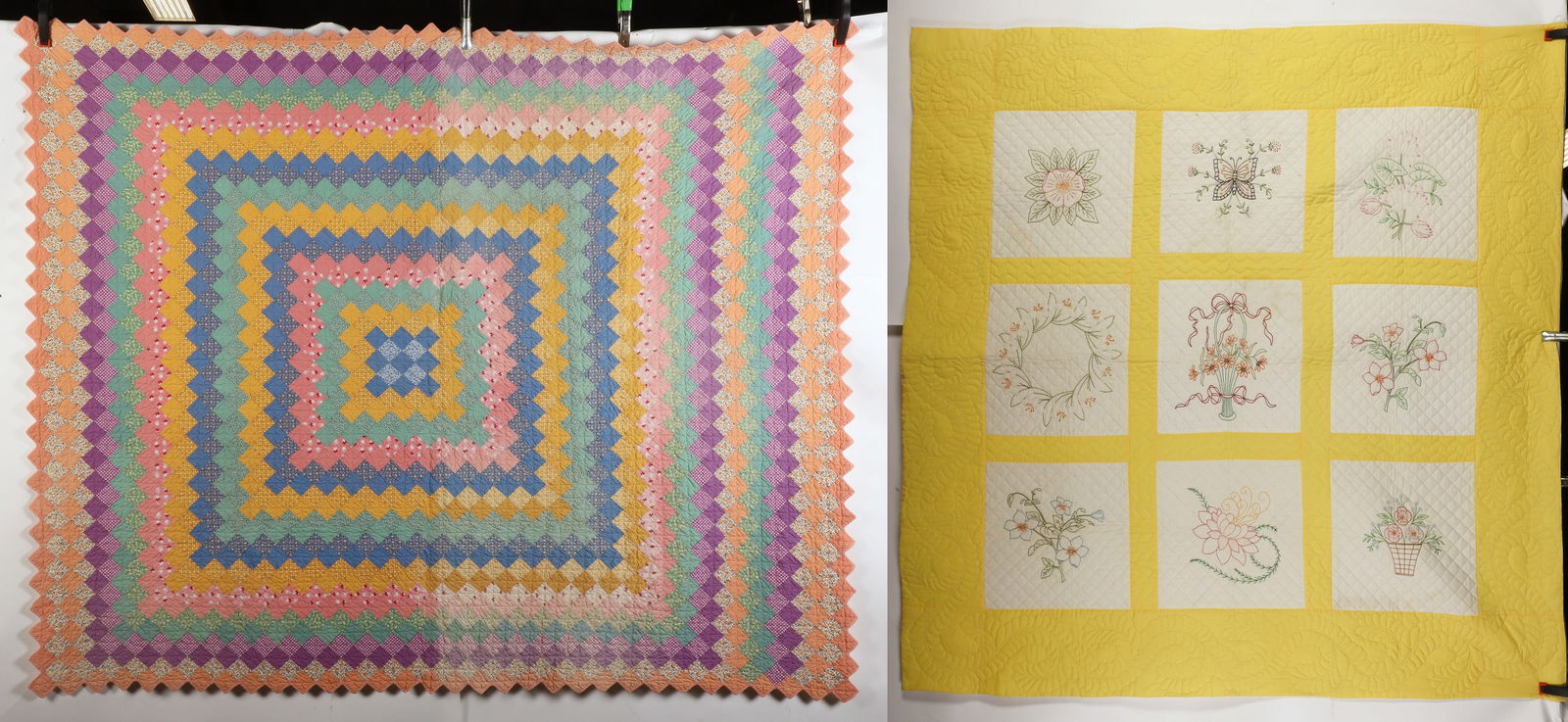 (2) Hand stitched quilts (1 of 8)