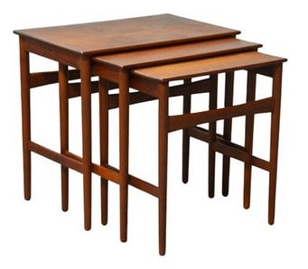 Hans J. Wegner teak nesting tables (1 of 6)