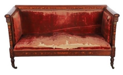 Satinwood inlaid settee (1 of 11)