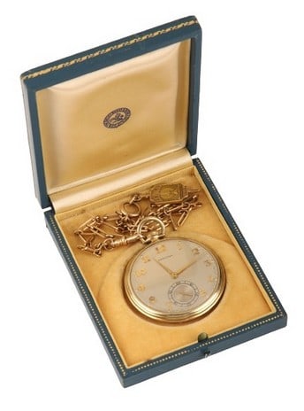14K Yellow gold Hamilton pocket watch (1 of 12)