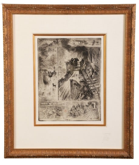 Felix Buhot Etching "La Traversee" (1 of 6)