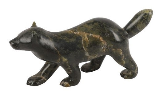 Henry Evaluardjuk Inuit wolverine sculpture (1 of 6)