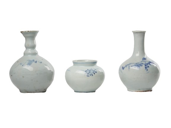 (3) Pieces of Korean pottery (1 of 6)