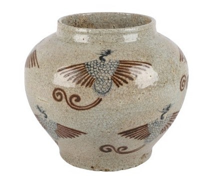 Korean pottery vase (1 of 6)