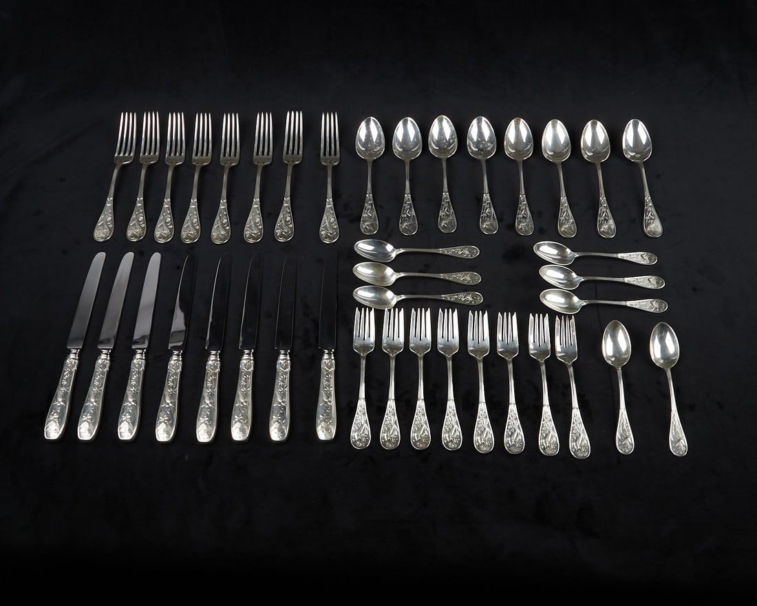(40) Pieces Tiffany sterling flatware (1 of 6)