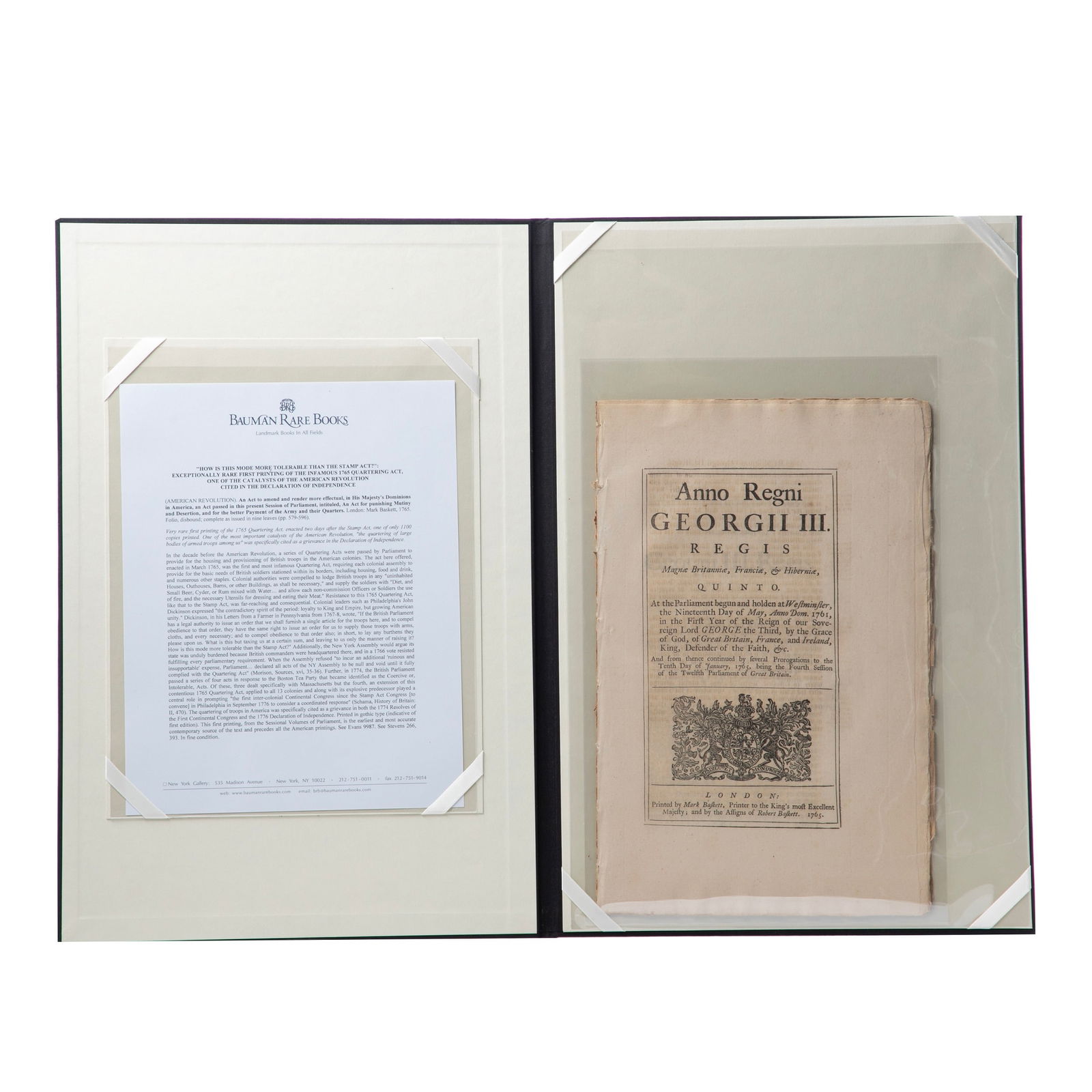 [American Revolution] The Quartering Act, 1765 (1 of 3)