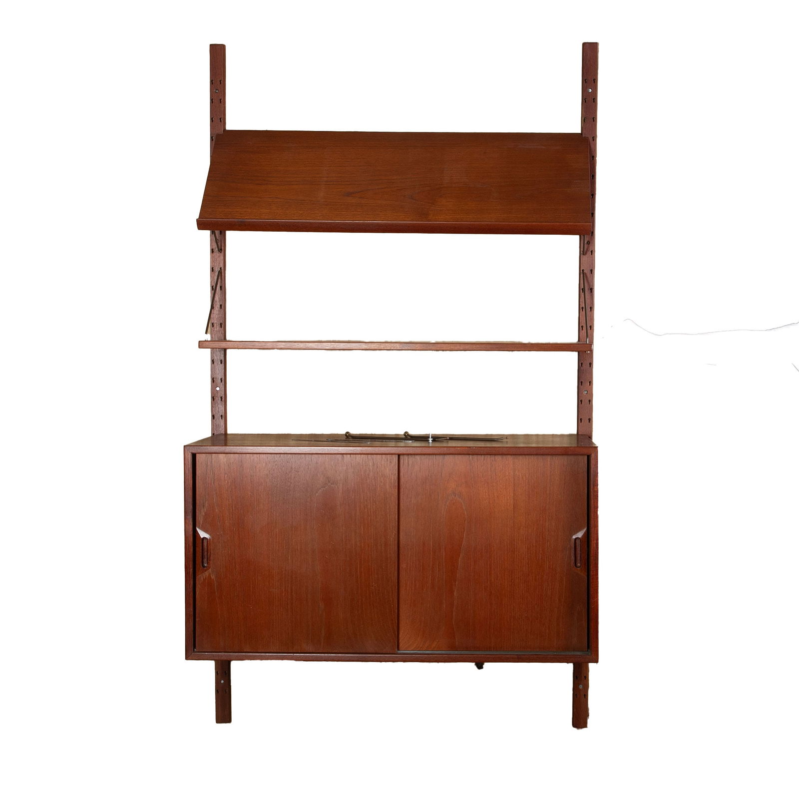 Danish modern teak wall system (1 of 5)