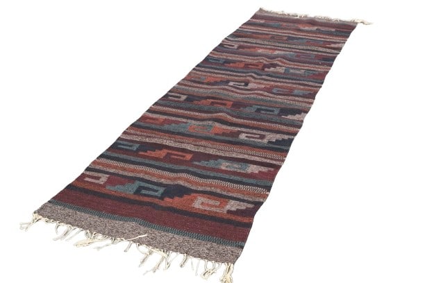 Mexican Zapotec style rug, 31" x 116" (1 of 4)