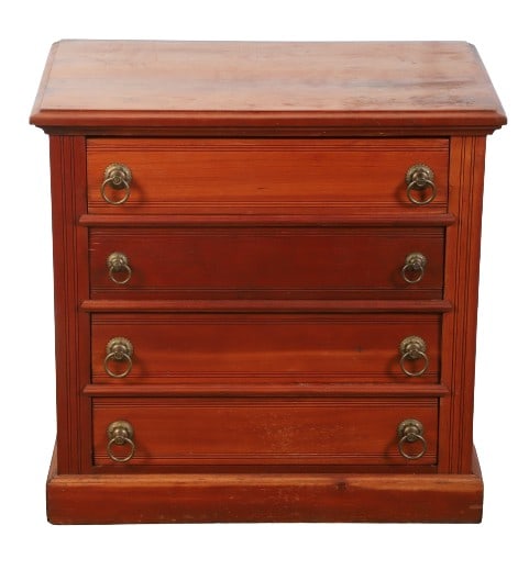 Victorian 4-drawer bureau (1 of 5)