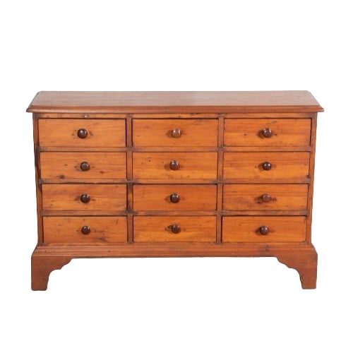Softwood 12-drawer apothecary style chest (1 of 6)