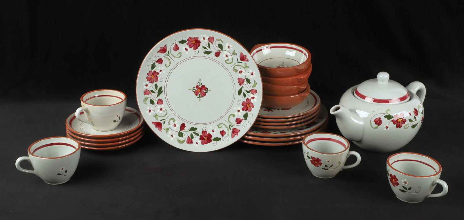 (21) Pieces Stangl Garland dinnerware (1 of 7)