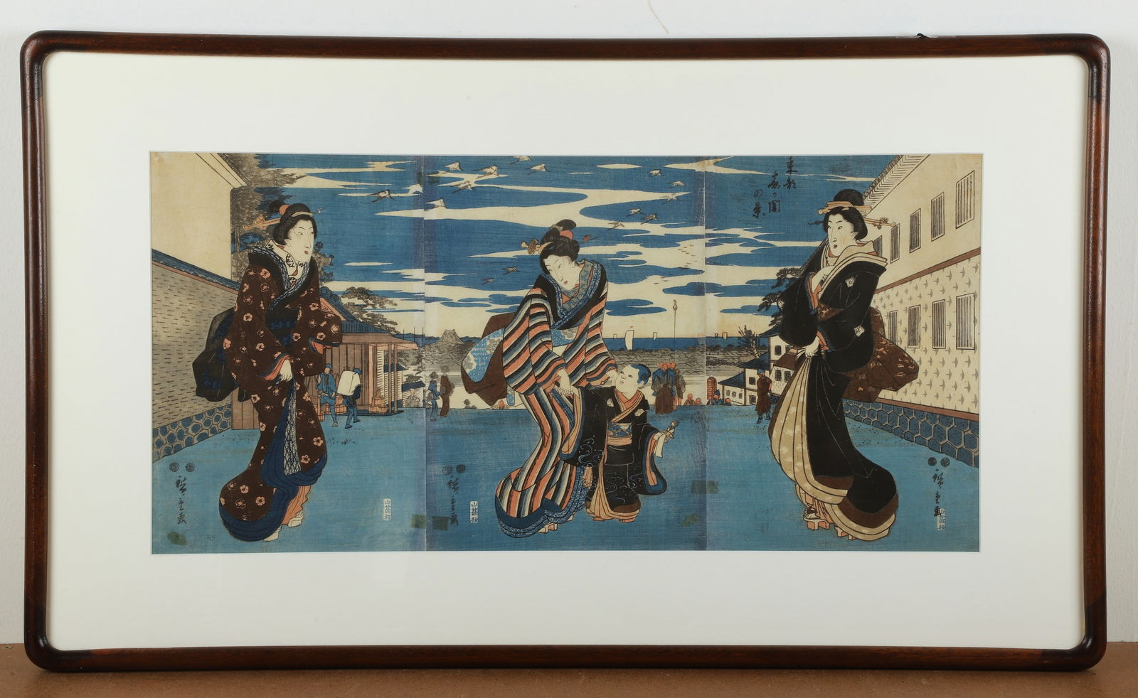 Utagawa Hiroshige Triptych Woodblock Print (1 of 5)
