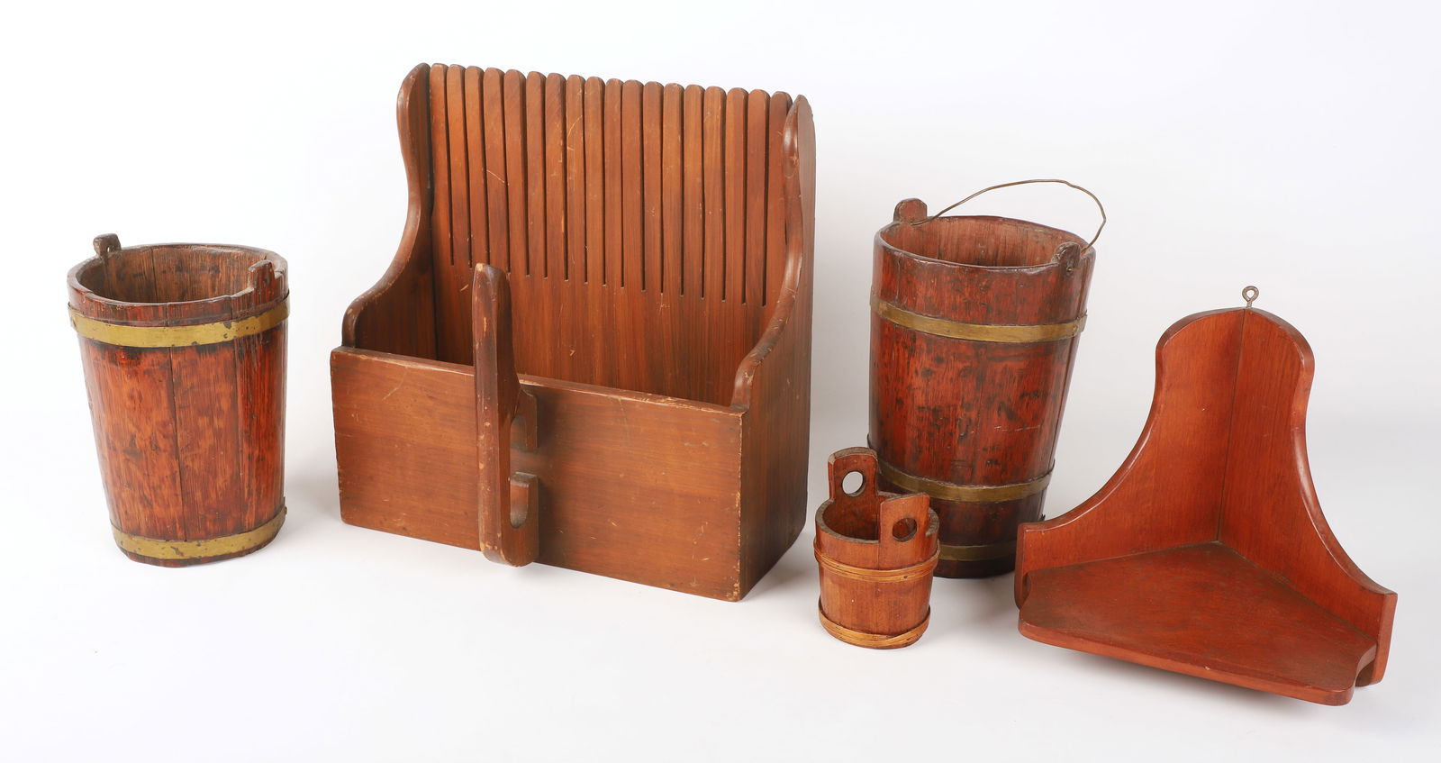 (5) Primitive wooden items (1 of 4)