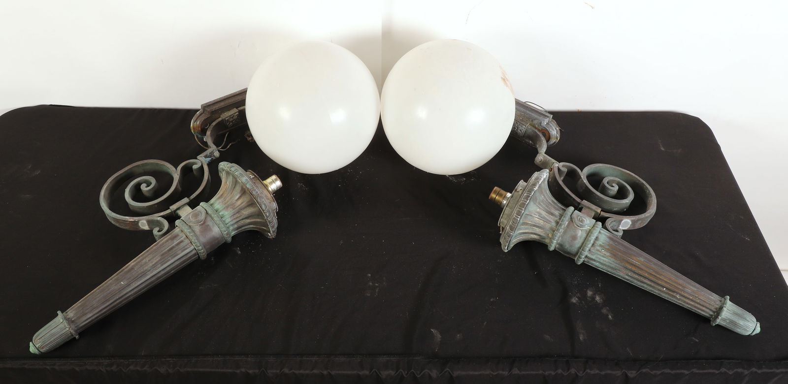 Pair painted outdoor wall sconces (1 of 7)