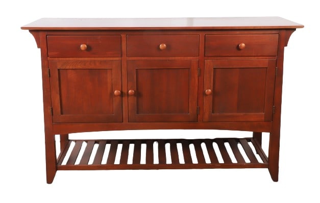 Ethan Allen cherry mission style sideboard (1 of 5)