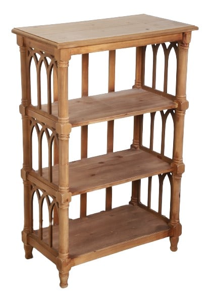 Washed pine open book shelf (1 of 4)