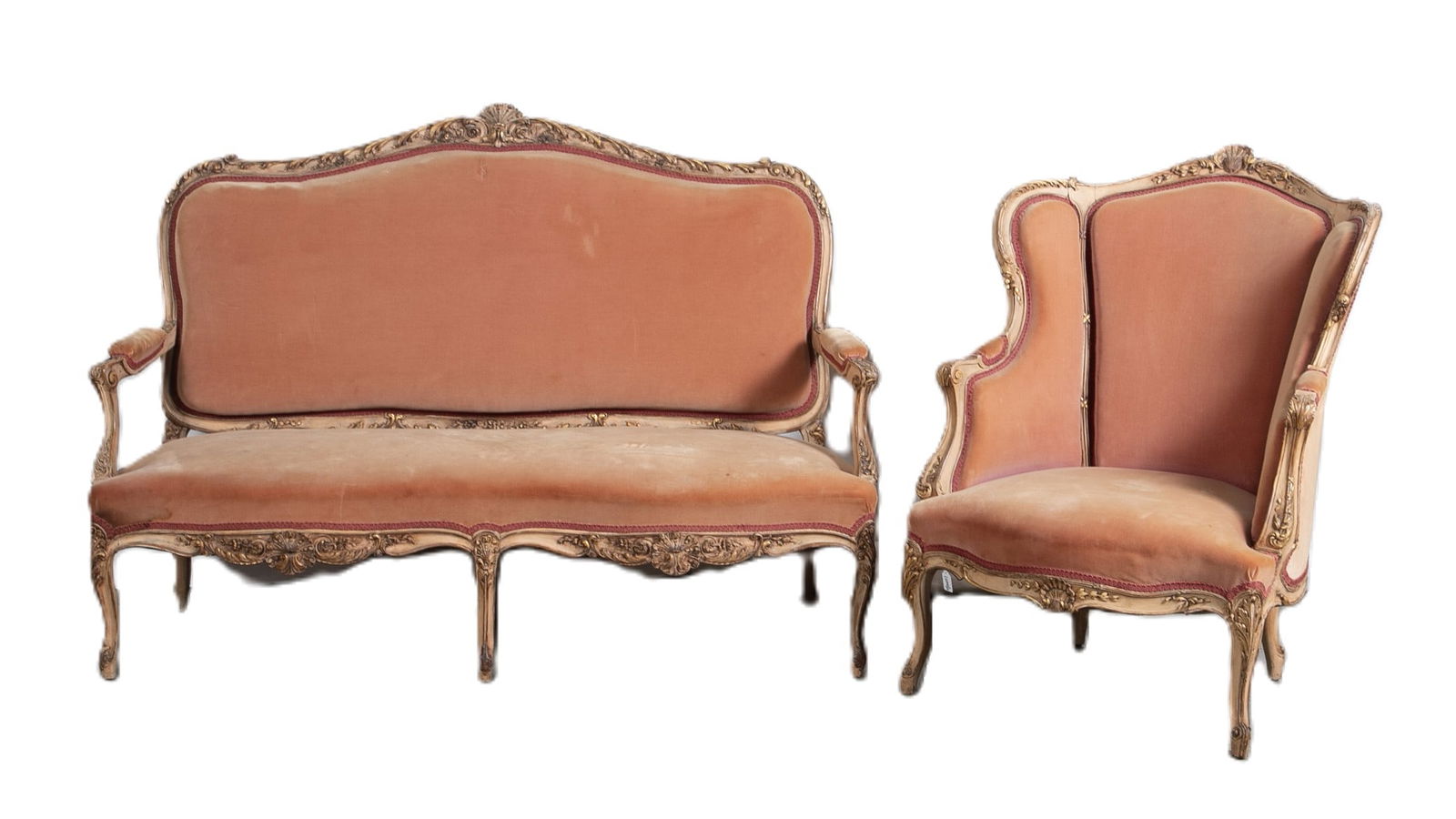 (2) pc French style parlor set (1 of 6)