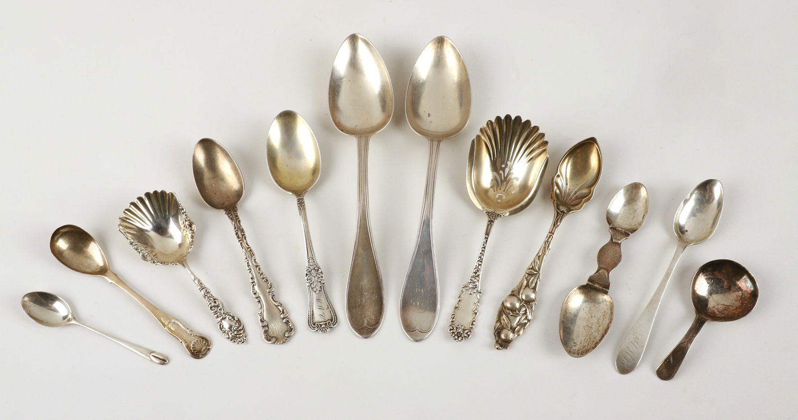 (12) Assorted sterling silver spoons (1 of 3)