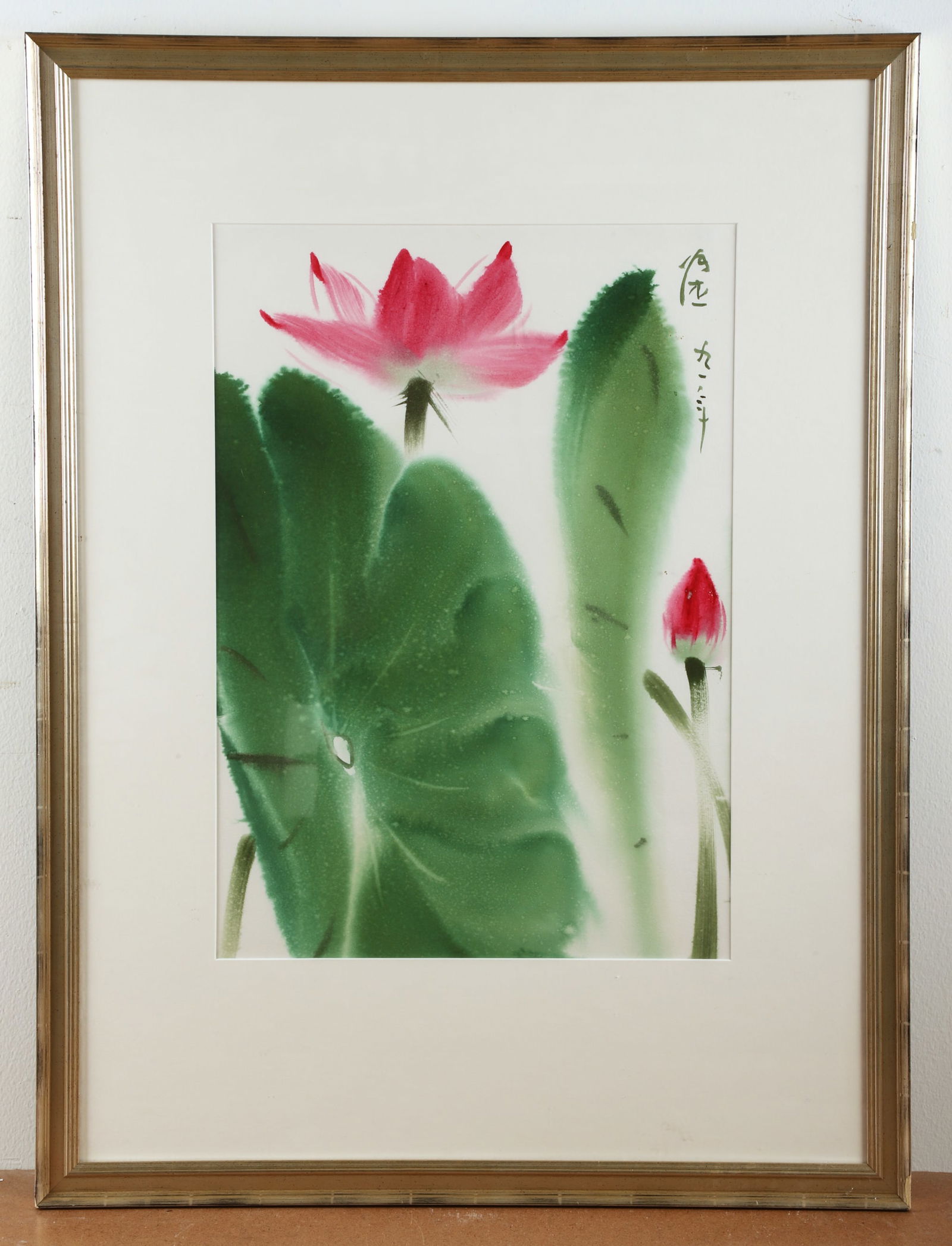 Chang Chieh Ink Painting "Lotus" (1 of 4)