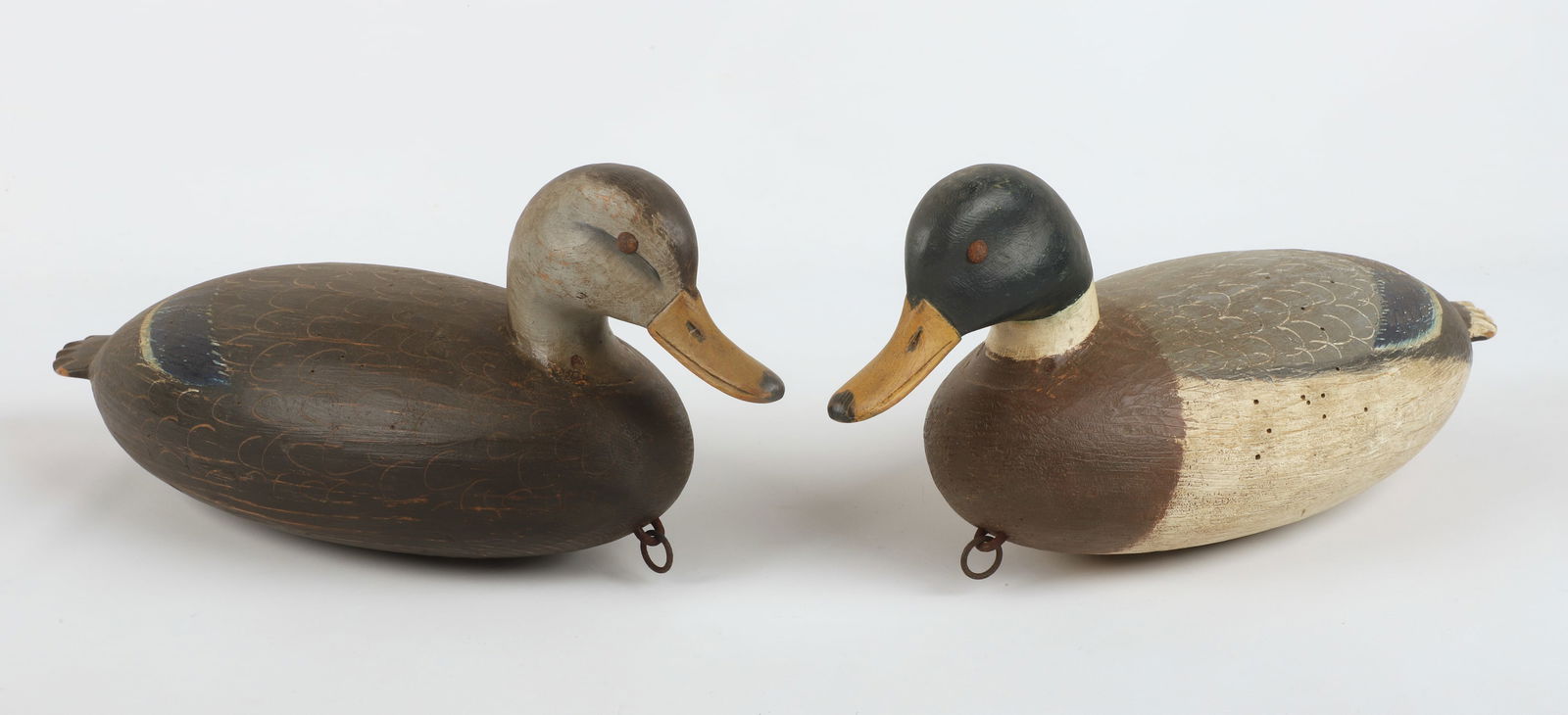 Mark Daisey Carved and Painted Mallard Pair (1 of 7)