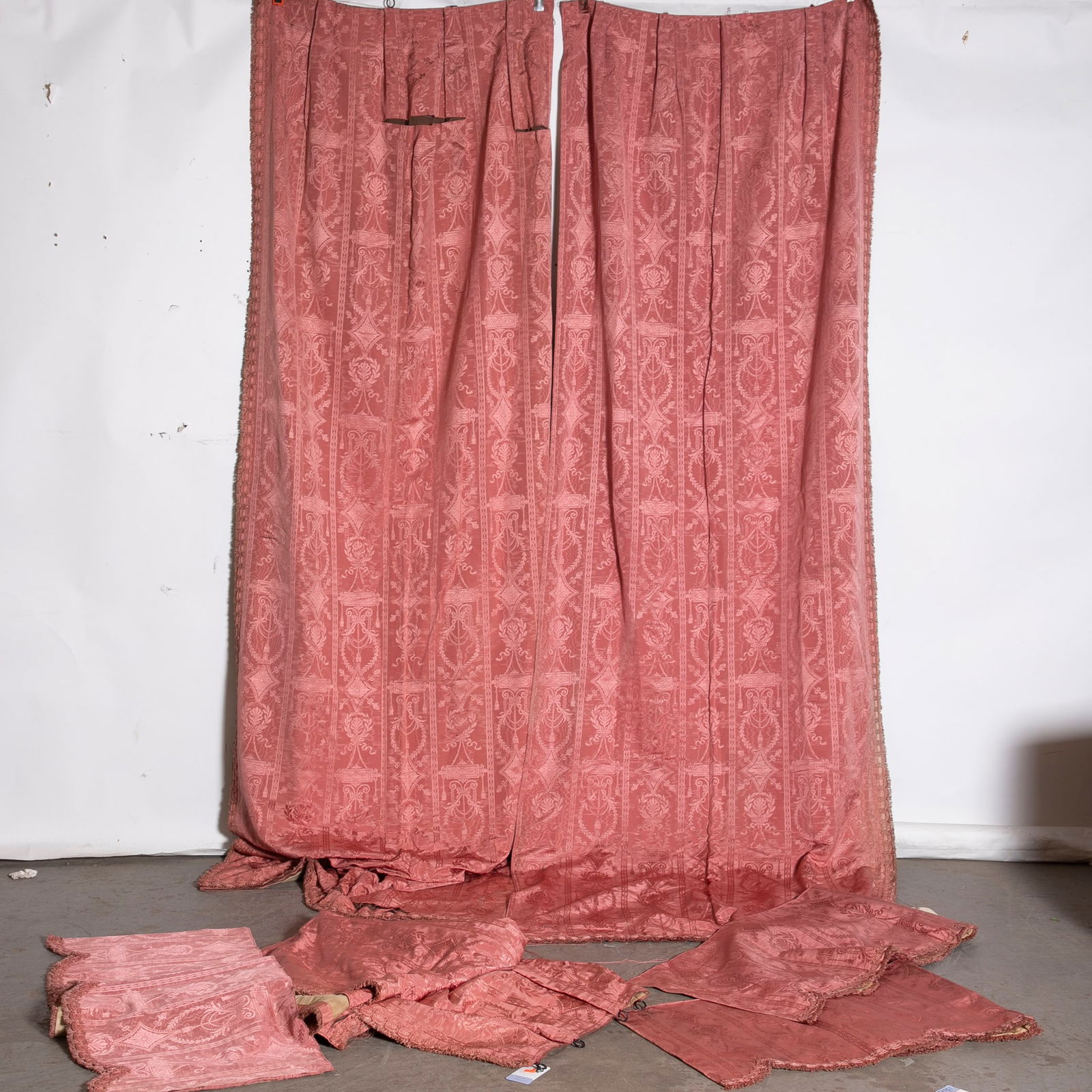 French Silk Damask Window Dressings (1 of 1)